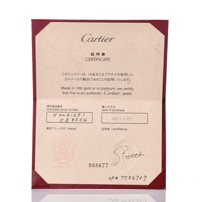 Cartier Platinum Diamond .22ct D'Amour Engagement Ring 51 5.75 8 of 8
