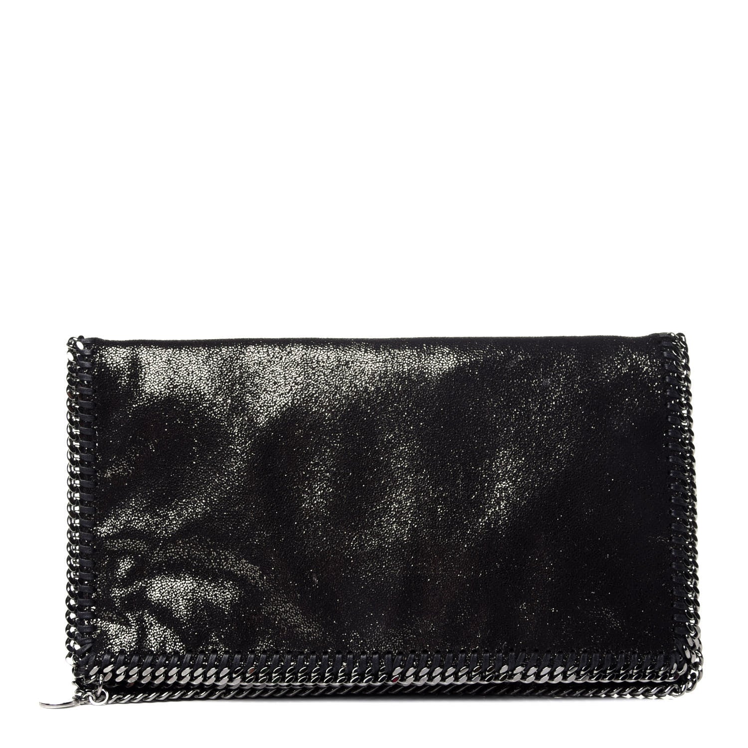 Stella McCartney Shaggy Deer Falabella Fold Over Clutch Black 1 of 22
