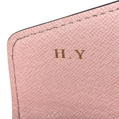 Louis Vuitton Damier Ebene Sarah Wallet NM Rose Ballerine 7 of 10