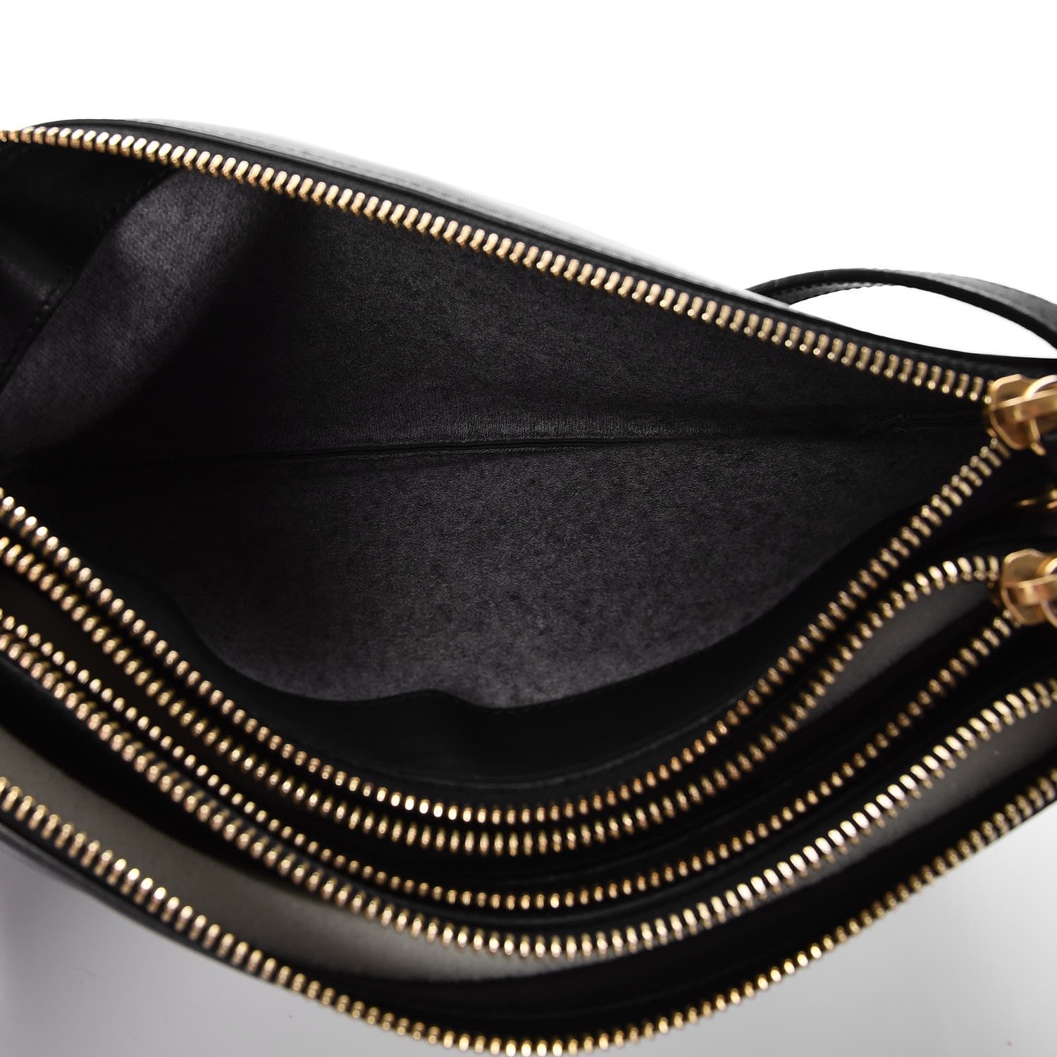 Celine Lambskin Large Trio Crossbody Bag Black 5 of 9