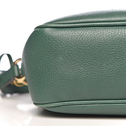 Gucci Pebbled Calfskin Small Soho Disco Bag Emerald Green 15 of 17