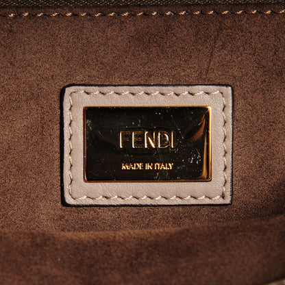 Fendi Vitello Seta Plexiglass Tortoise Medium Peekaboo Iconic Satchel Tortora 7 of 10