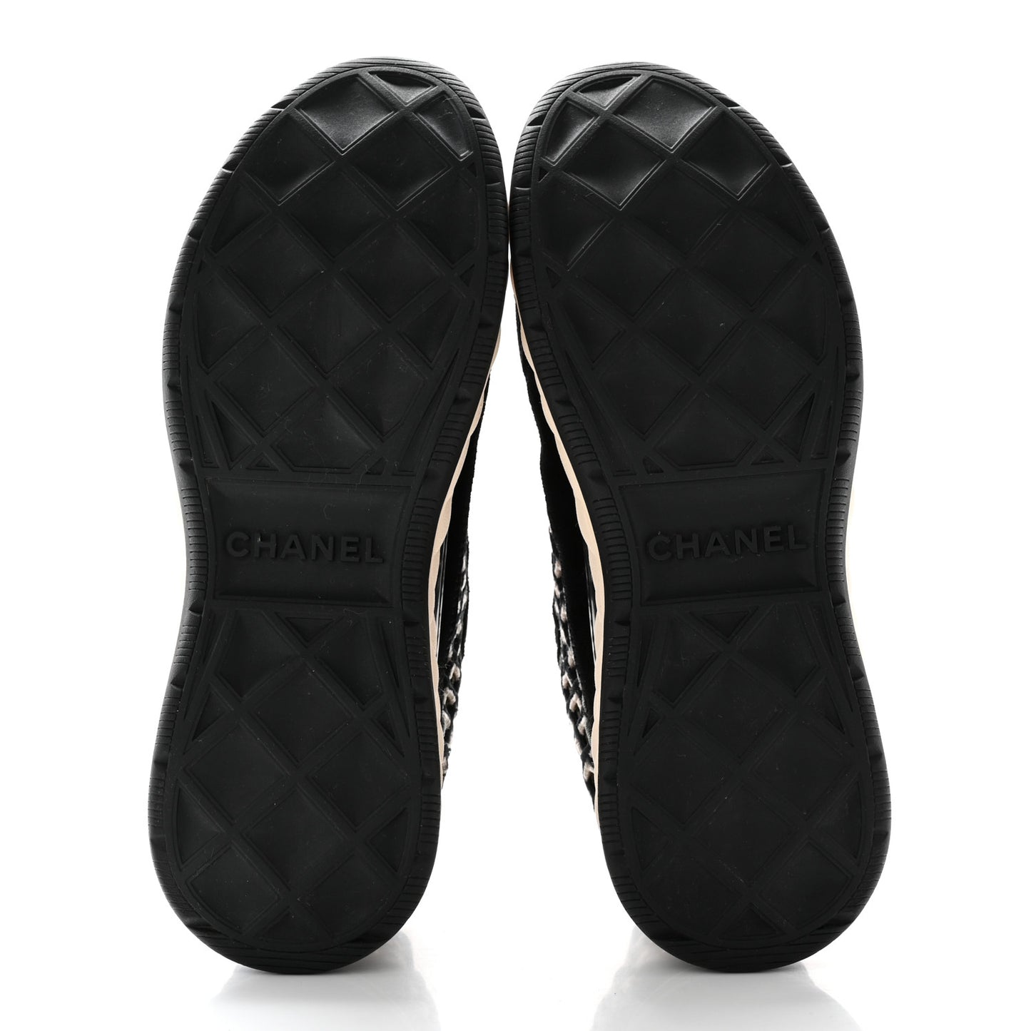 Suede Calfskin Embroidered CC Sneakers 39 Black