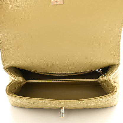 Chanel Caviar Quilted Mini Coco Handle Flap Light Green 4 of 10