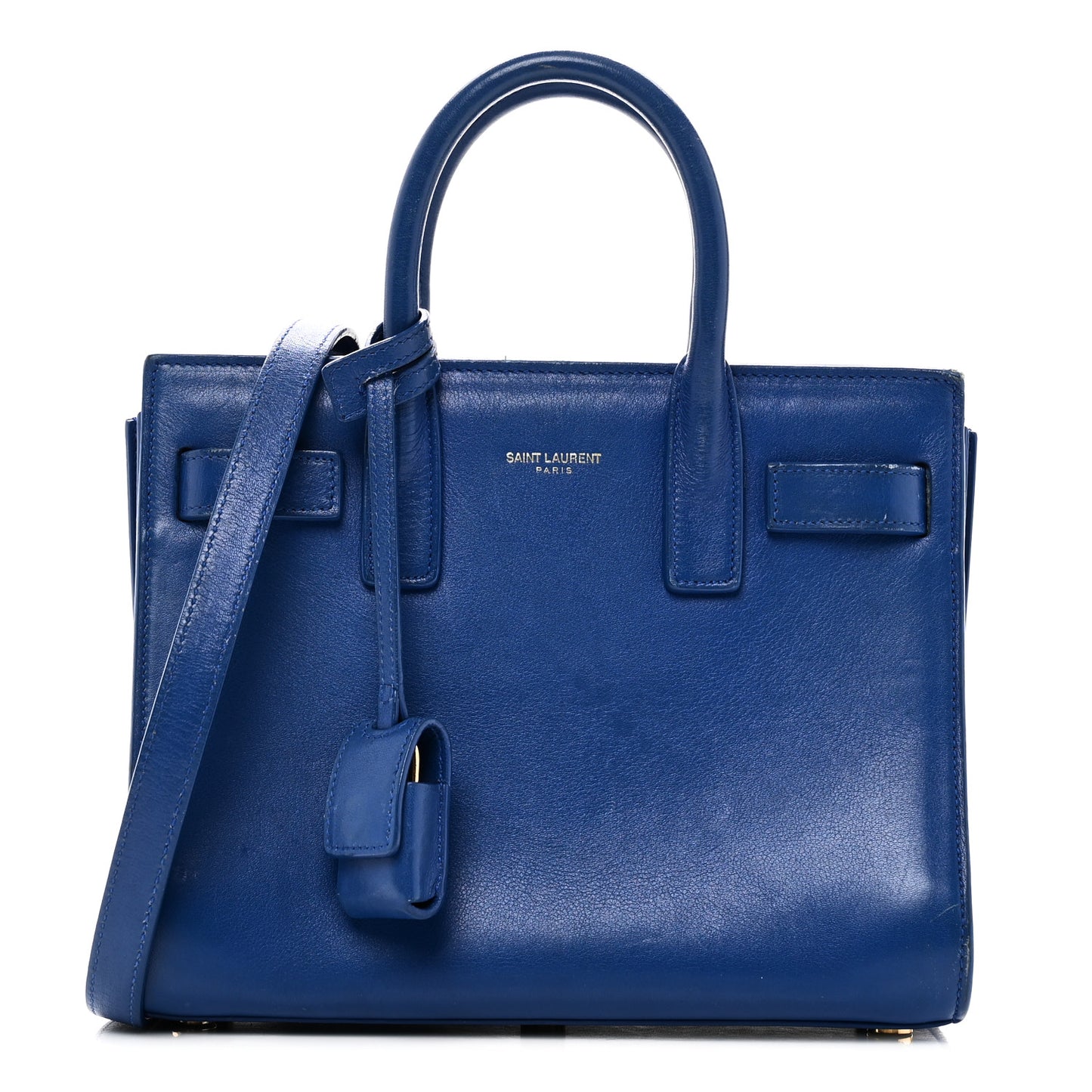 Calfskin Nano Sac De Jour Royal Blue