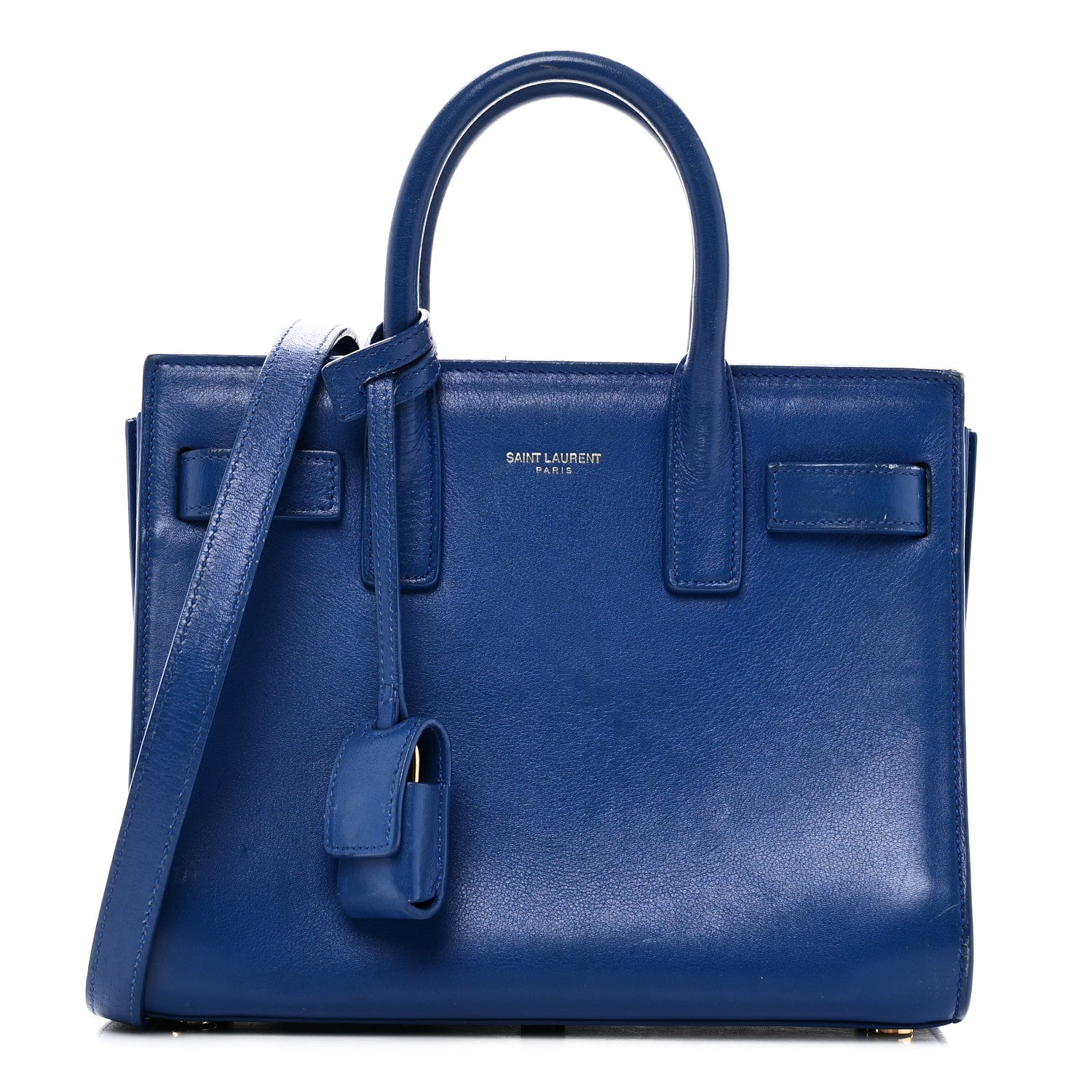 Saint Laurent Calfskin Nano Sac De Jour Royal Blue 1 of 12