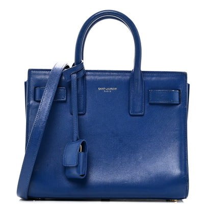 Saint Laurent Calfskin Nano Sac De Jour Royal Blue 1 of 12