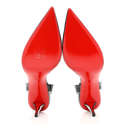 Christian Louboutin Patent Astrid Sling 85 Pumps 40.5 Black 5 of 8
