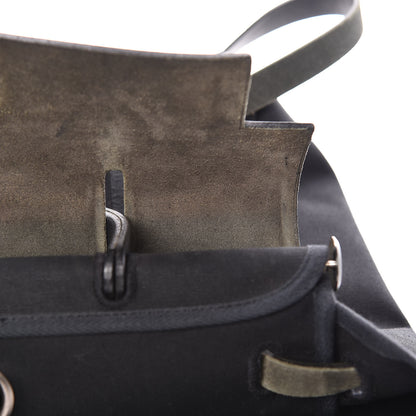 Hermes Toile Vache Calfskin Herbag 30 PM Backpack Black 14 of 20