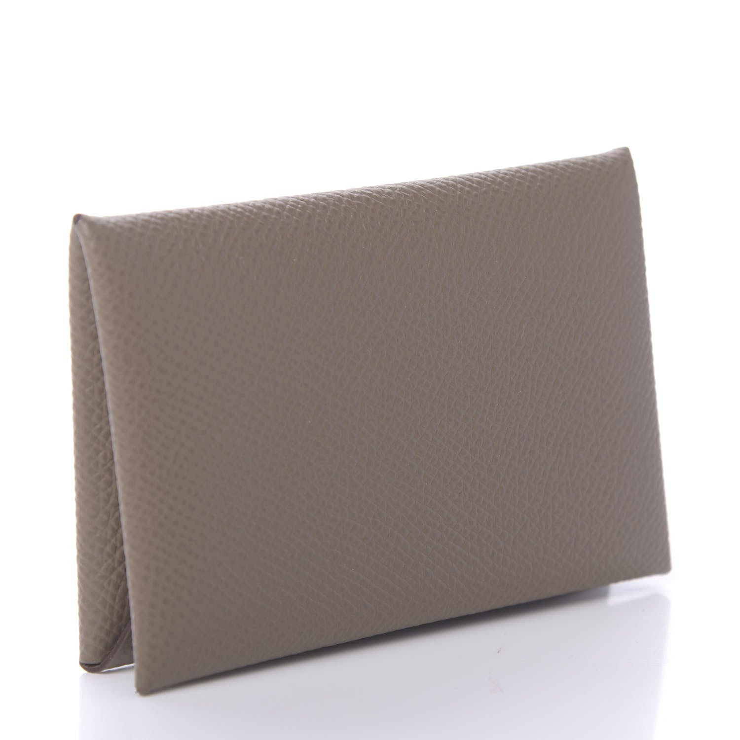 Hermes Epsom Calvi Card Case Etoupe 3 of 8