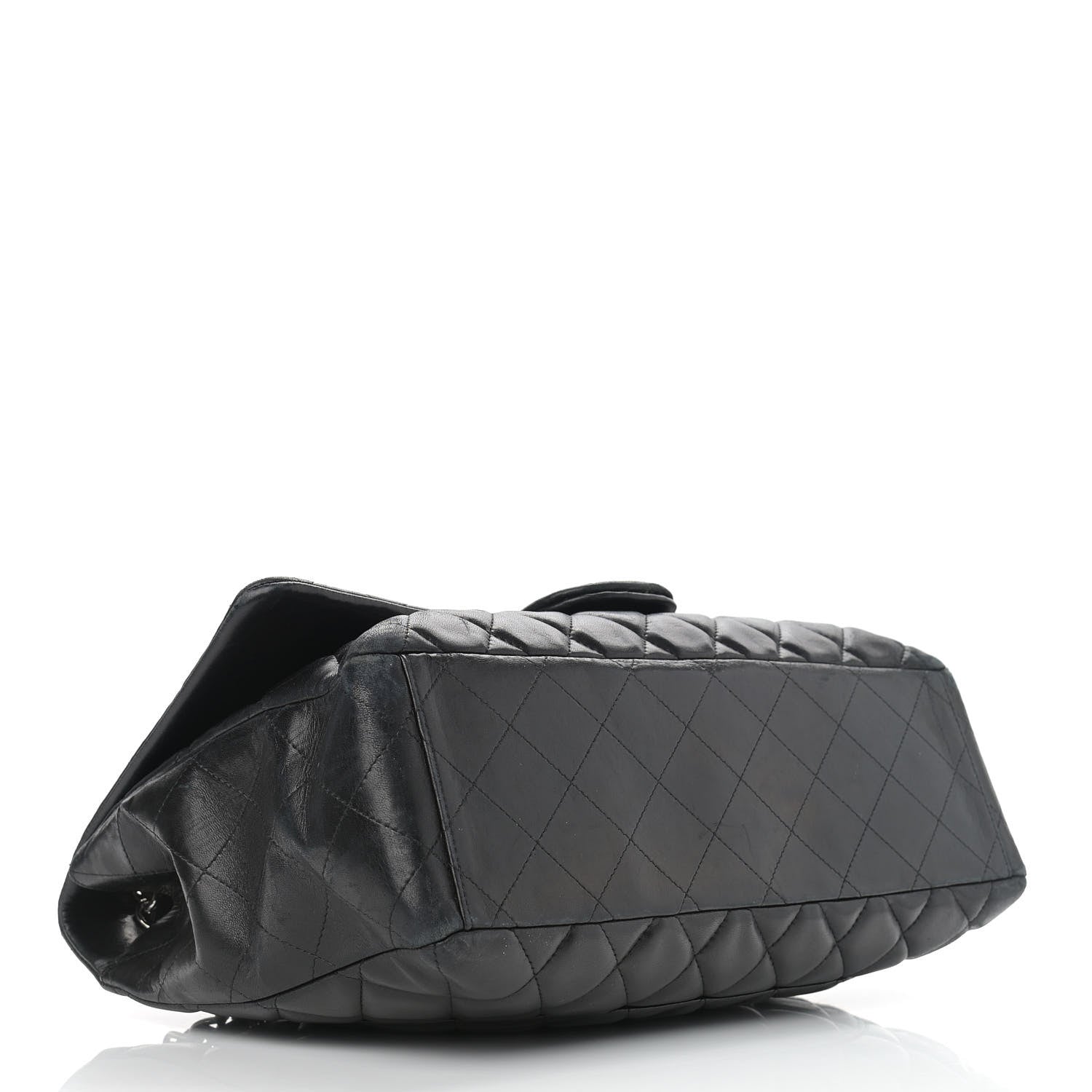 Chanel Lambskin Quilted Maxi Single Flap Black 4 of 14