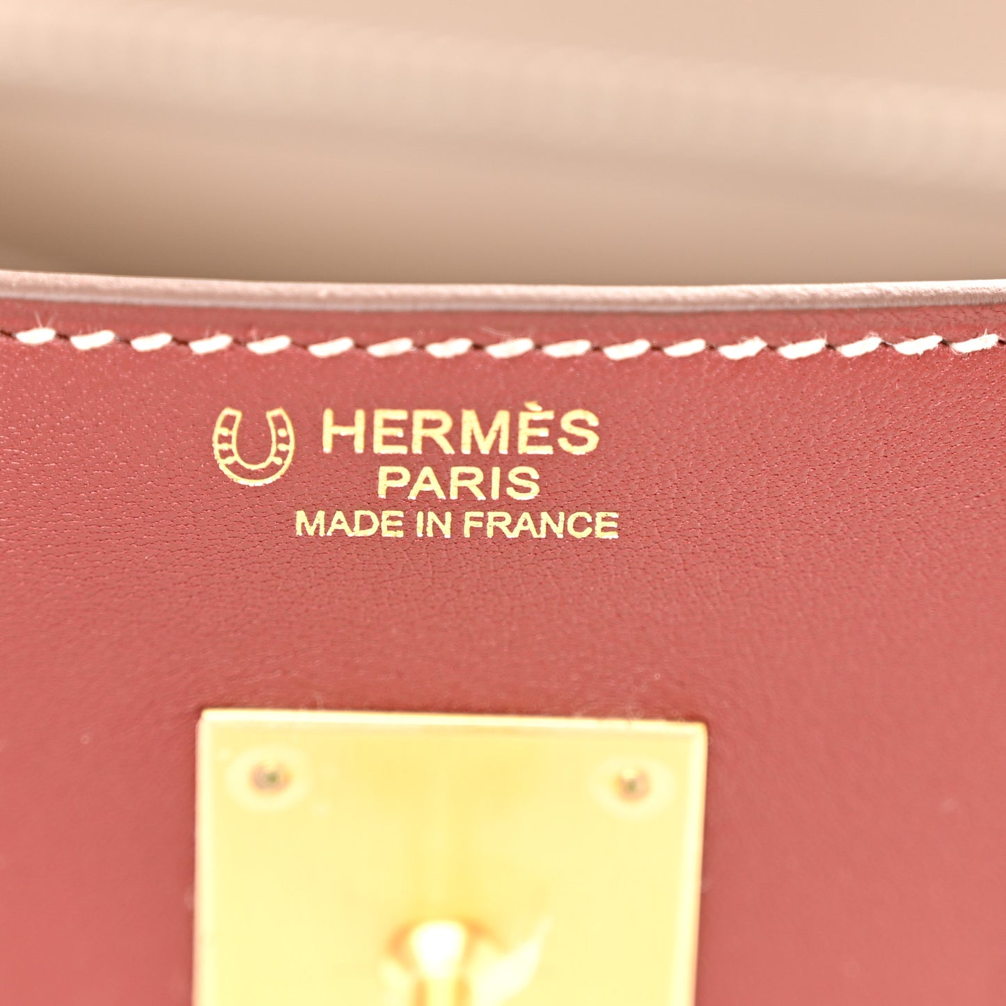 Swift Horseshoe Birkin 30 Rouge H Etoupe Rouge Sellier