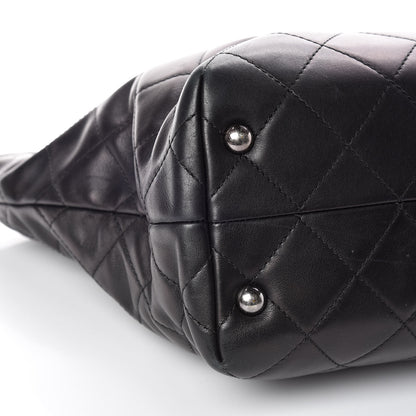Chanel Calfskin Quilted Large Shopping In Chains Tote Black 5 of 14
