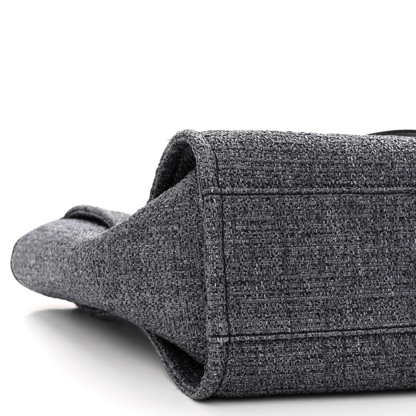 Lurex Boucle Small Deauville Tote Black