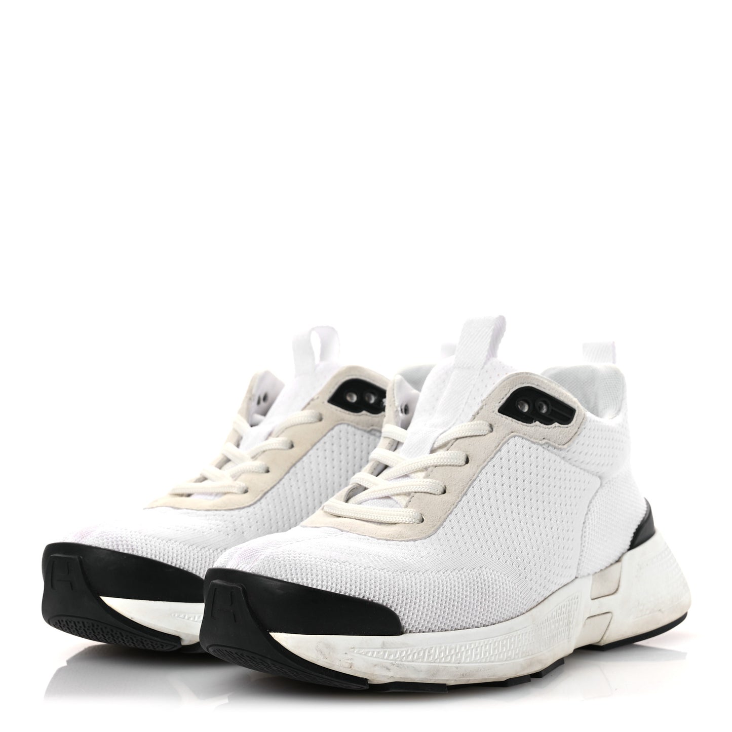 Technical Knit Suede Heros Sneakers 37.5 White