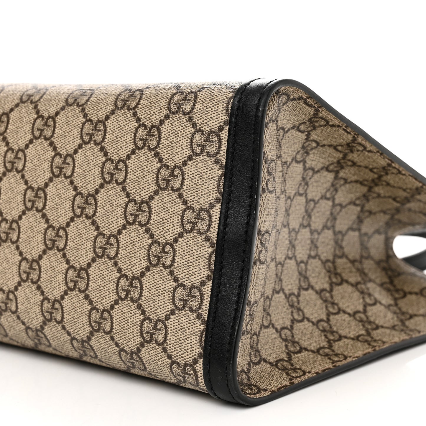 GG Supreme Monogram Medium Padlock Tote Black