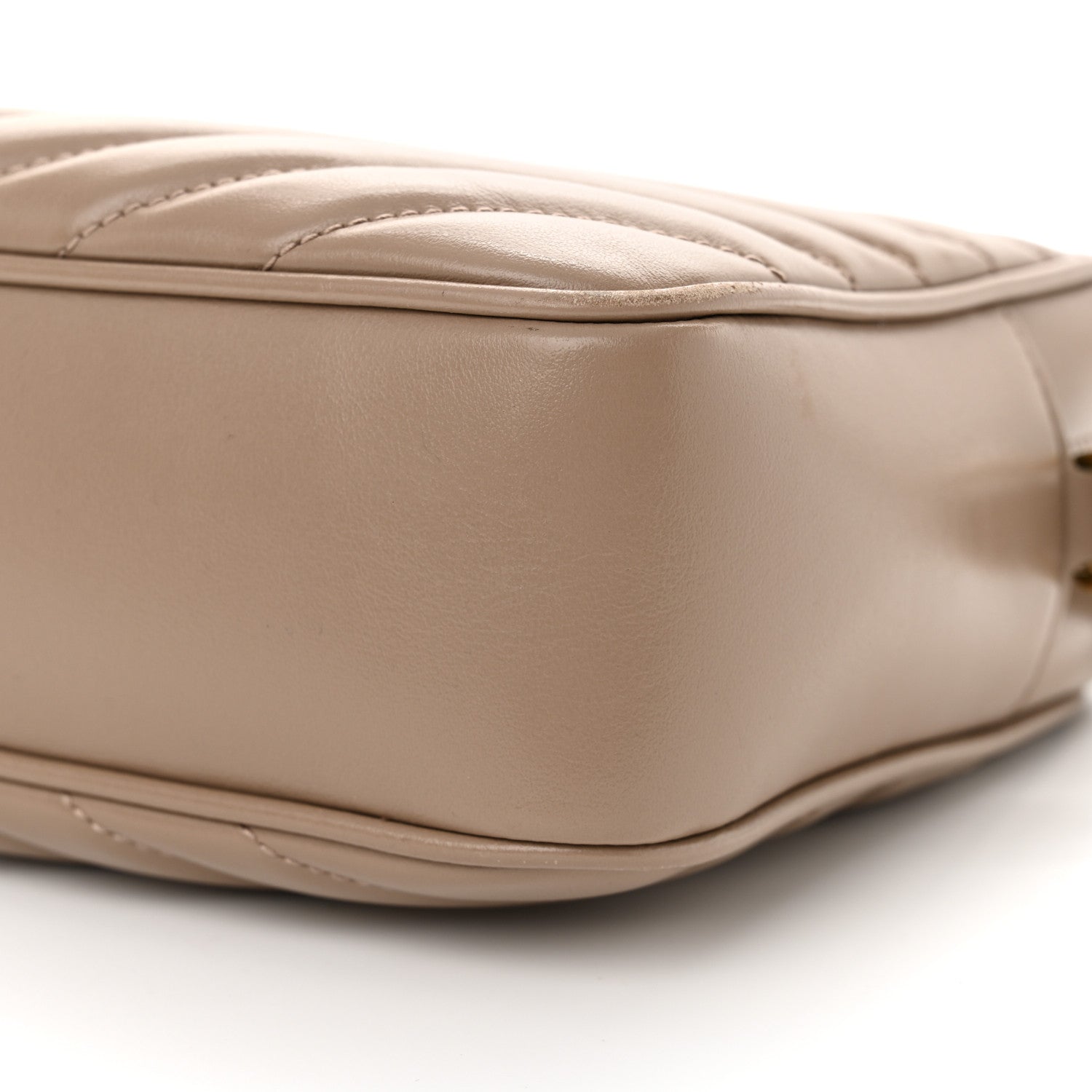 Saint Laurent Calfskin Matelasse Monogram Lou Camera Bag Taupe 10 of 13