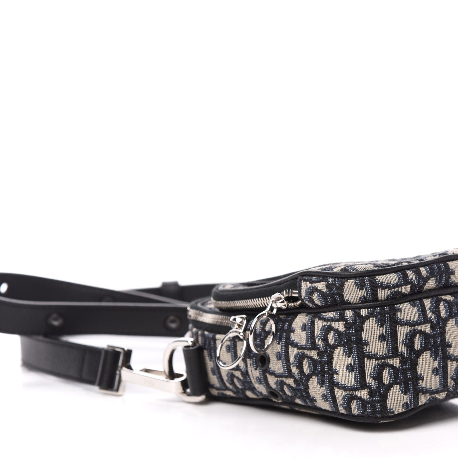 Christian Dior Oblique Crossbody Bag Blue 7 of 10