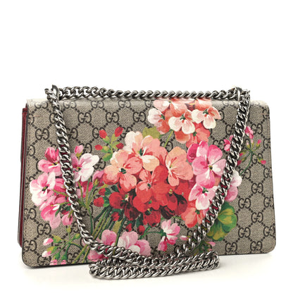 Gucci GG Supreme Monogram Blooms Small Dionysus Shoulder Bag Beige Multicolor Dry Rose 2 of 9