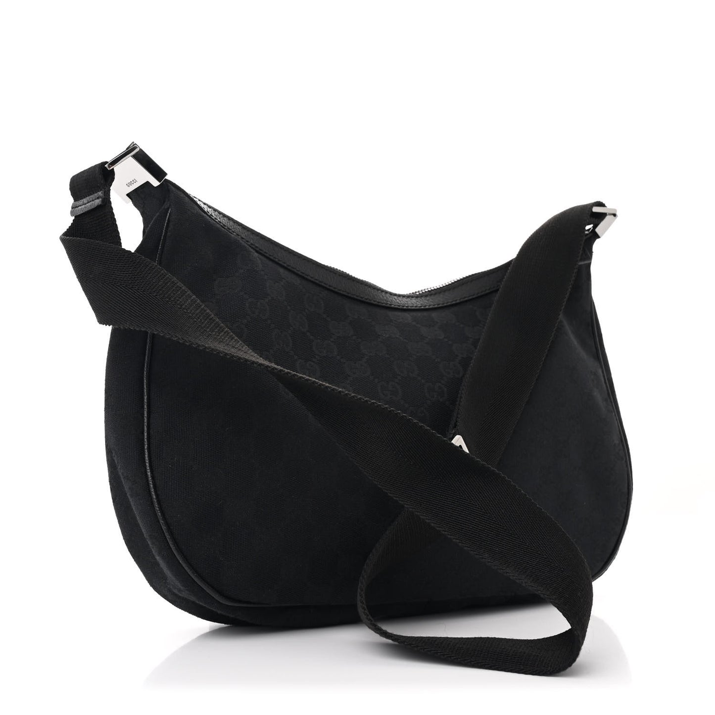Monogram Medium Half Moon Hobo Black