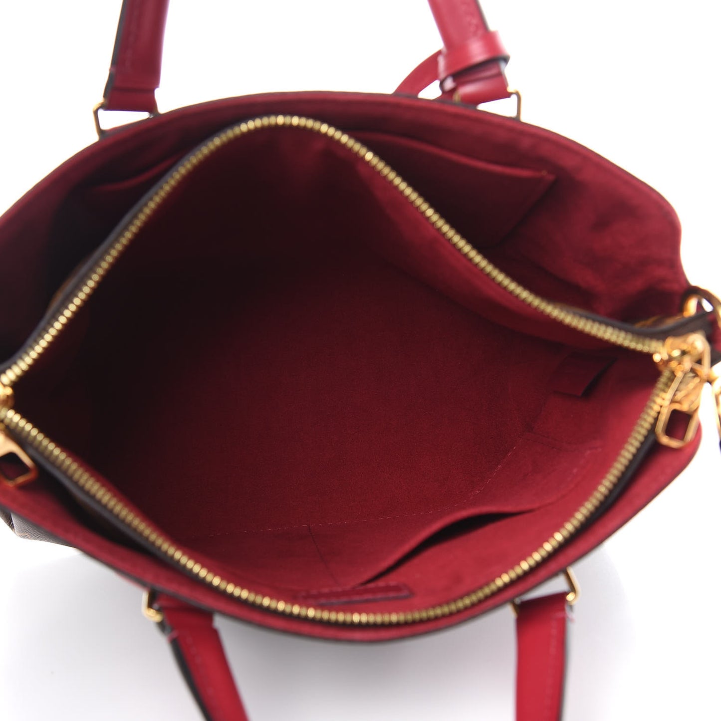 Monogram Flower Zipped Tote PM Lie de Vin
