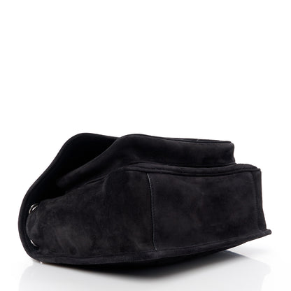 Saint Laurent Suede Monogram Medium Niki Chain Satchel Black 4 of 11