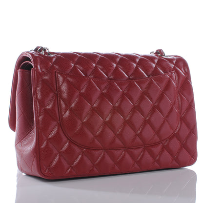 Chanel Caviar Jumbo Double Flap Red 3 of 8
