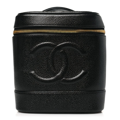 Chanel Caviar Cosmetic Vanity Bag Black 1 of 11
