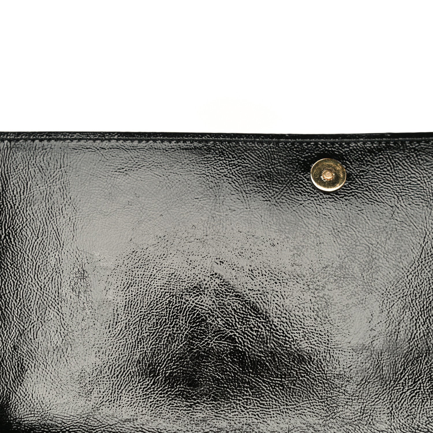 Saint Laurent Textured Patent Monogram Large Belle De Jour Clutch Black 11 of 13