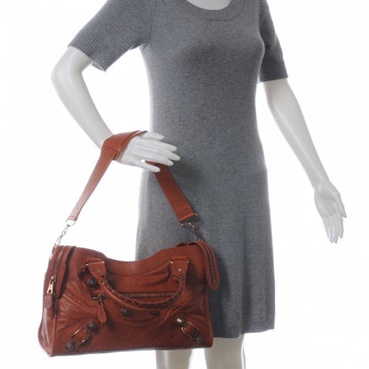 Balenciaga Agneau Giant 21 Rose Gold Hardware City Orange Brulee 2 of 7