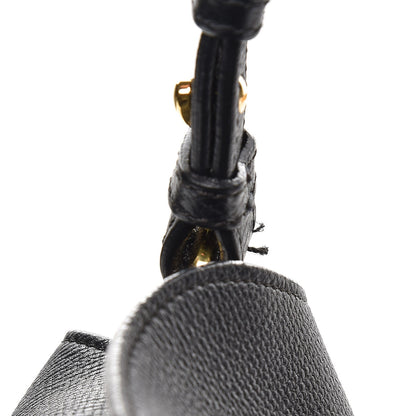Burberry Grainy Calfskin House Check Medium Sycamore Hobo Black 14 of 14