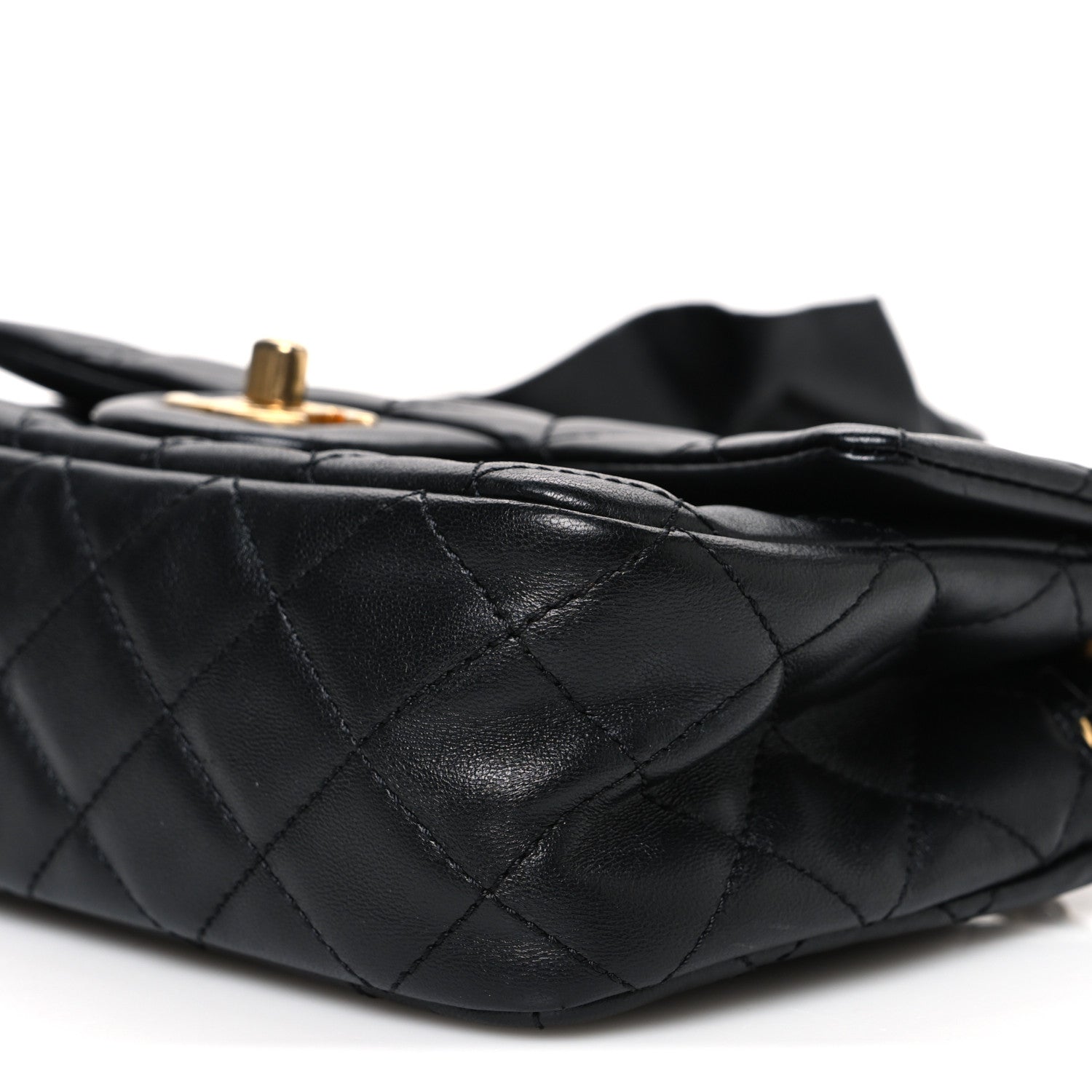 Chanel Lambskin Quilted Mini Romance Rectangular Flap Black 10 of 10