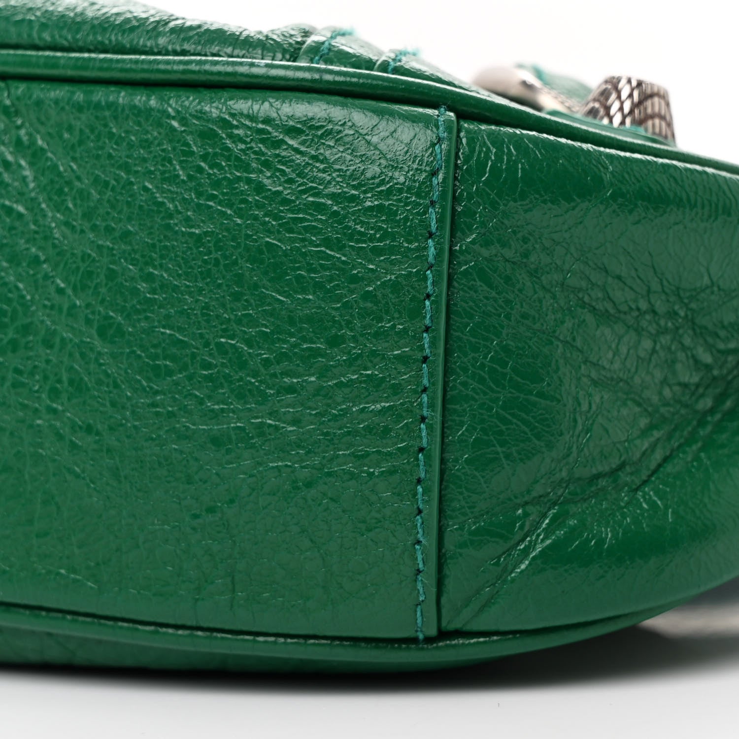 Balenciaga Agneau Arena Le Cagole Shoulder Bag XS Jade 13 of 14