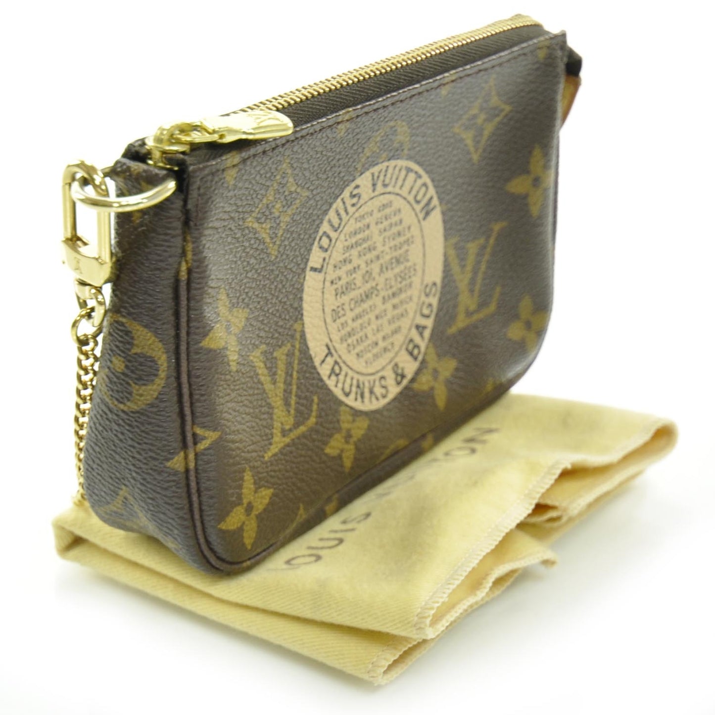 Monogram Complice Trunks and Bags Mini Pochette Accessories Beige