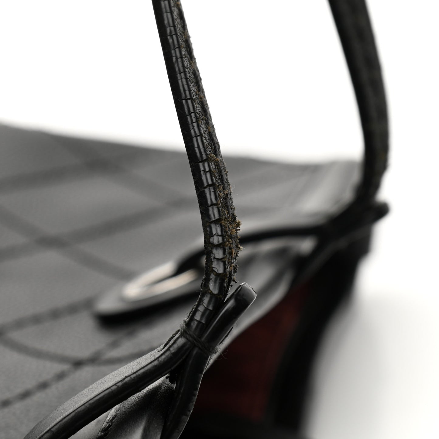 Grained Calfskin Shopping Fever Tote Black