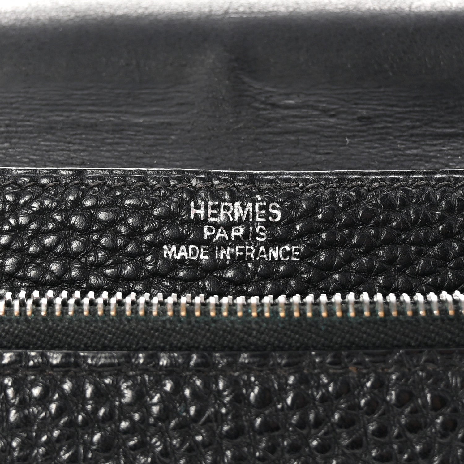 Hermes Togo Dogon Compact Wallet Black 6 of 6