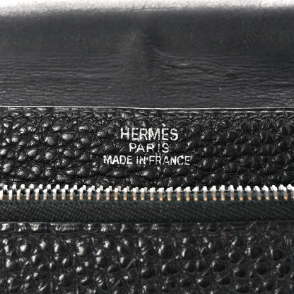 Hermes Togo Dogon Compact Wallet Black 6 of 6