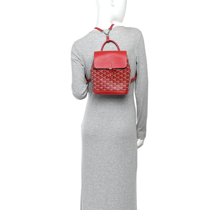Goyard Goyardine Calfskin Mini Alpin Backpack Red 2 of 9
