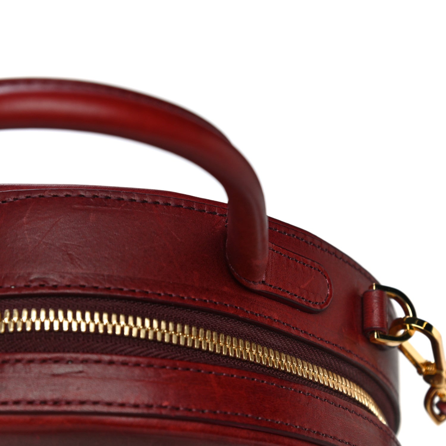 Mansur Gavriel Calfskin Circle Crossbody Bag Burgundy 18 of 21