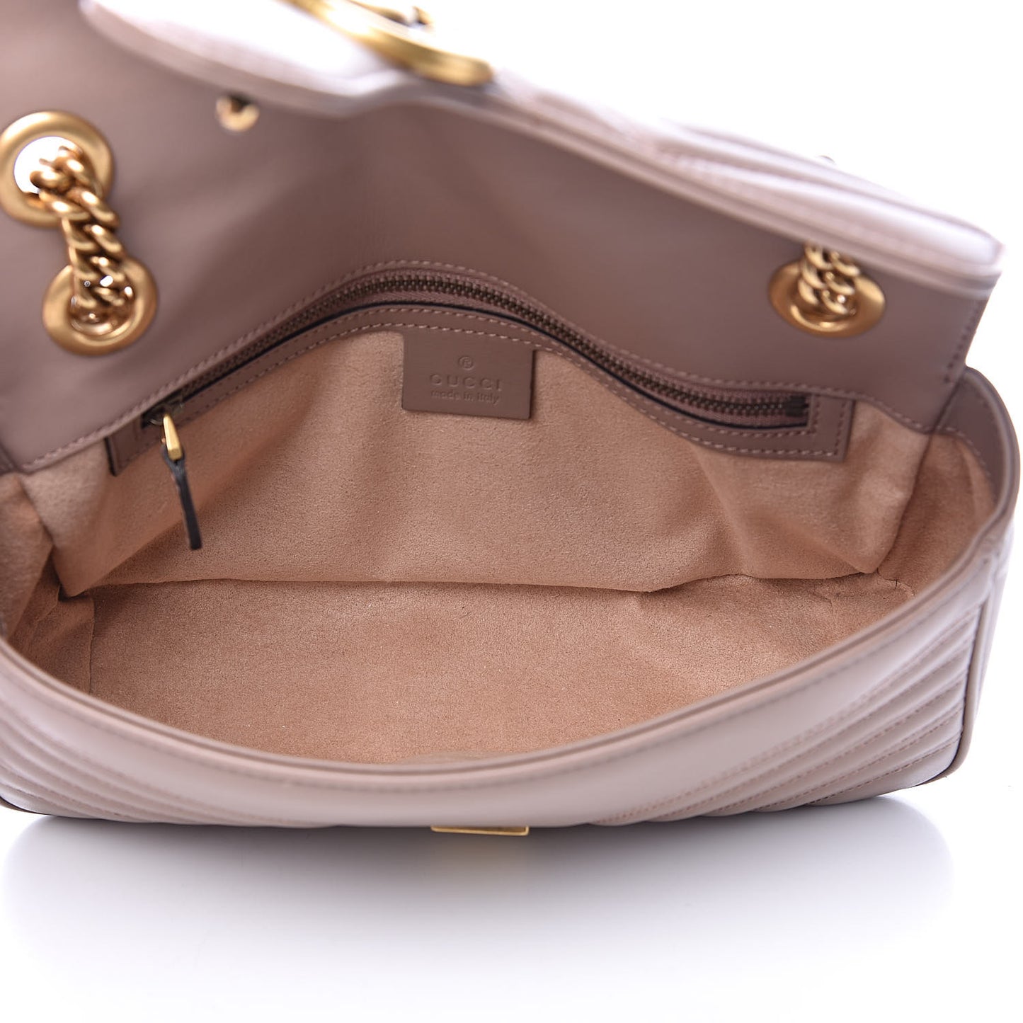 Calfskin Matelasse Small GG Marmont Shoulder Bag Porcelain Rose
