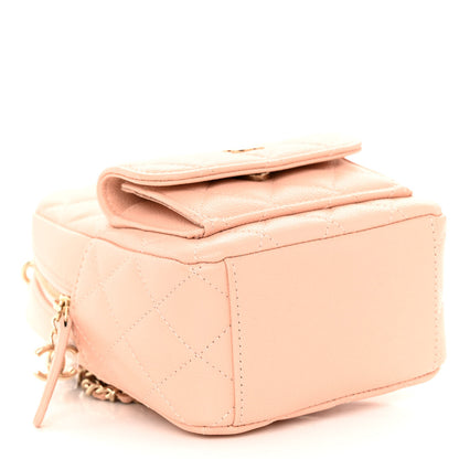 Chanel Caviar Quilted CC Mini Classic Backpack Light Pink 8 of 10