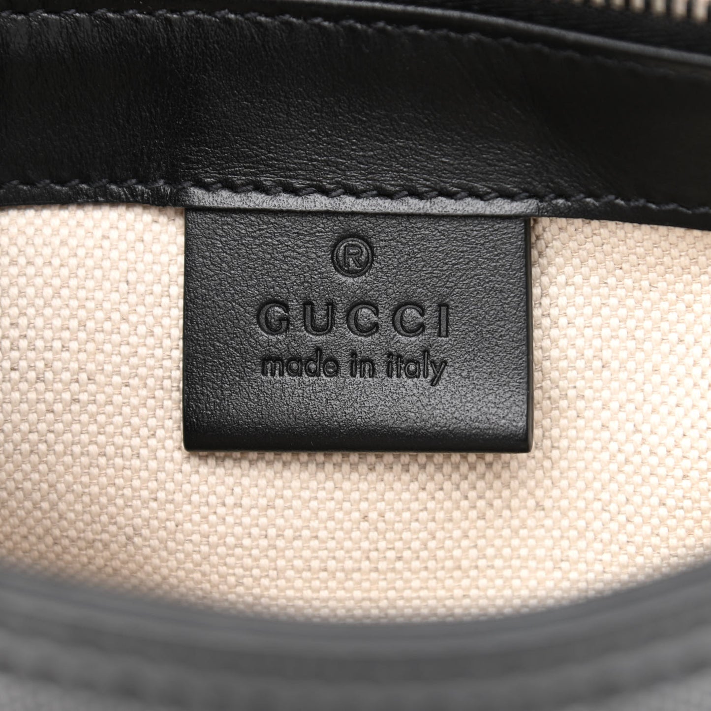 Calfskin GG Tennis Embossed Messenger Bag Black
