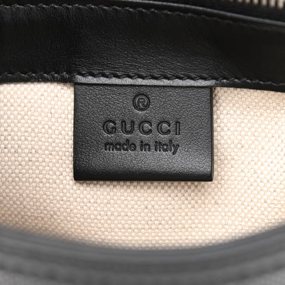 Gucci Calfskin GG Tennis Embossed Messenger Bag Black 6 of 10
