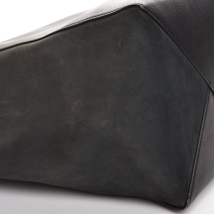 Celine Smooth Calfskin Nubuck Medium Horizontal Cabas Phantom Black 11 of 15