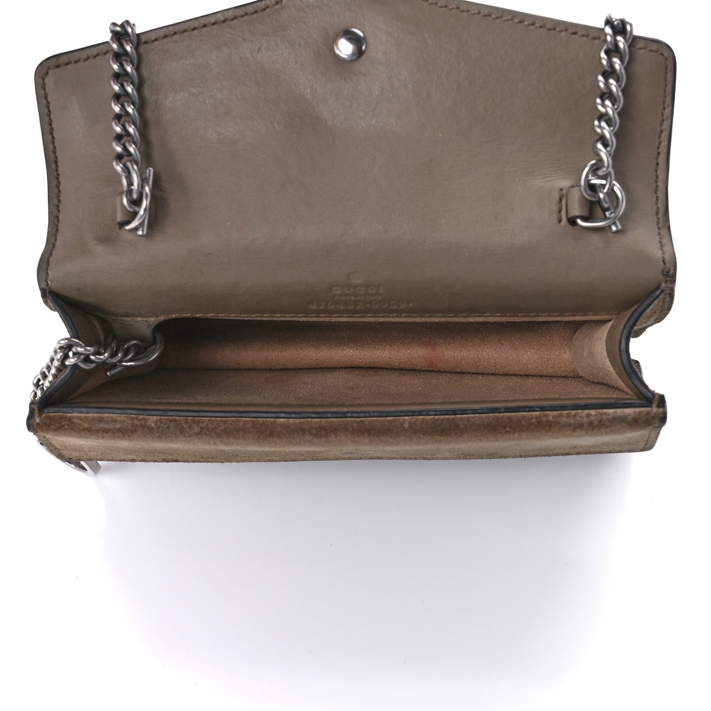 GG Supreme Monogram Super Mini Dionysus Shoulder Bag Taupe
