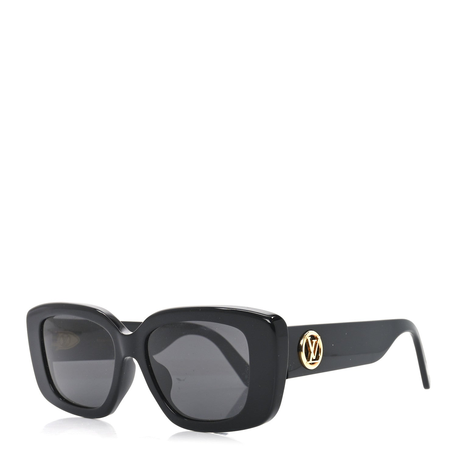 Louis Vuitton Acetate LV Circle Large Cat Eye Sunglasses Z2642U