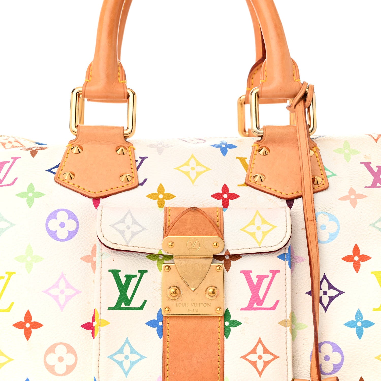 Louis Vuitton Monogram Multicolor Speedy 30 White 7 of 20