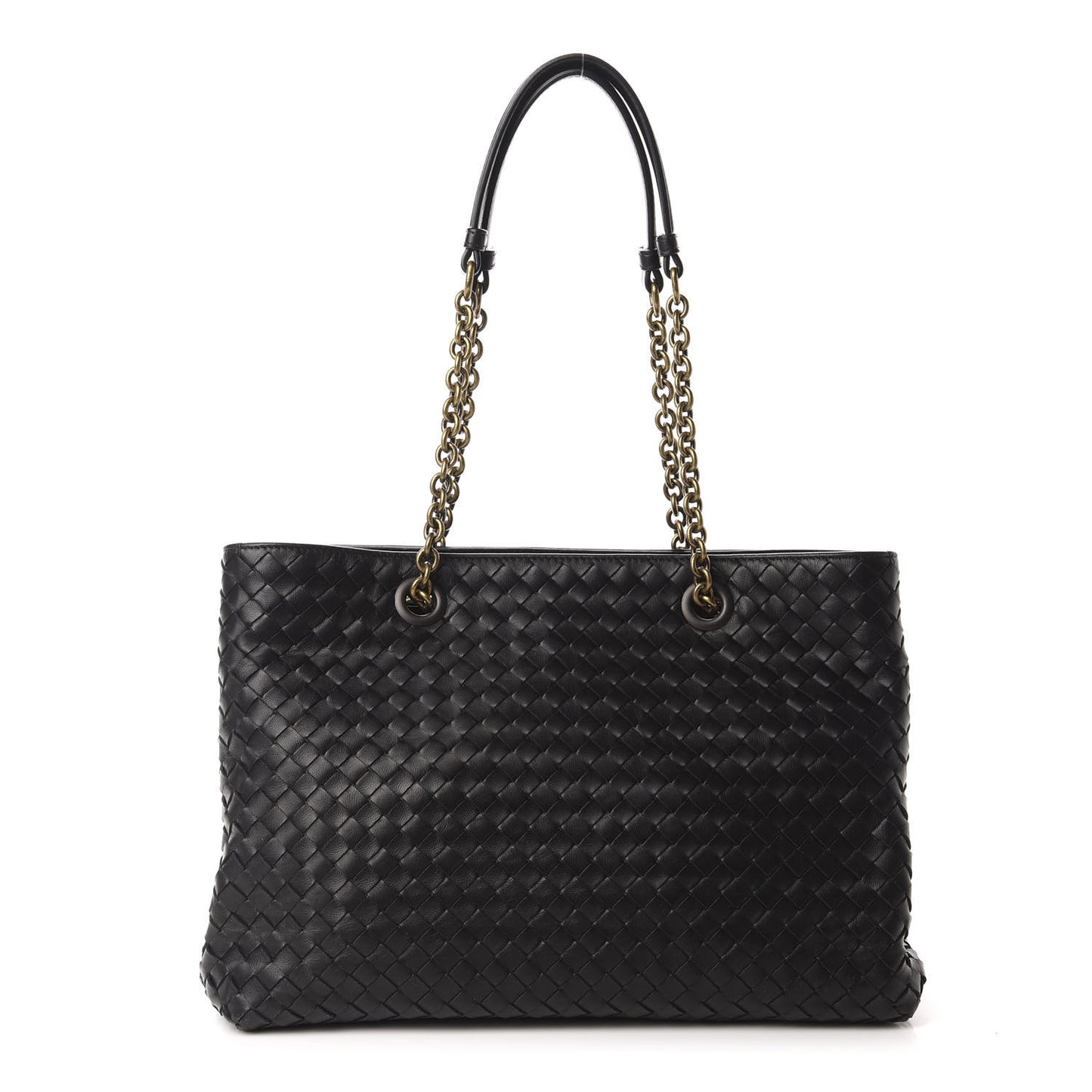 Nappa Intrecciato Medium Tote Black