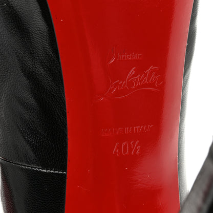 Christian Louboutin Kid Very Prive 120 Pumps 40.5 Black Red 8 of 10