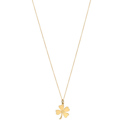 Jennifer Meyer 18K Yellow Gold Large Clover Pendant Necklace 1 of 6